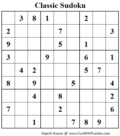 Standard Sudoku Fun With Sudoku 56 With Images