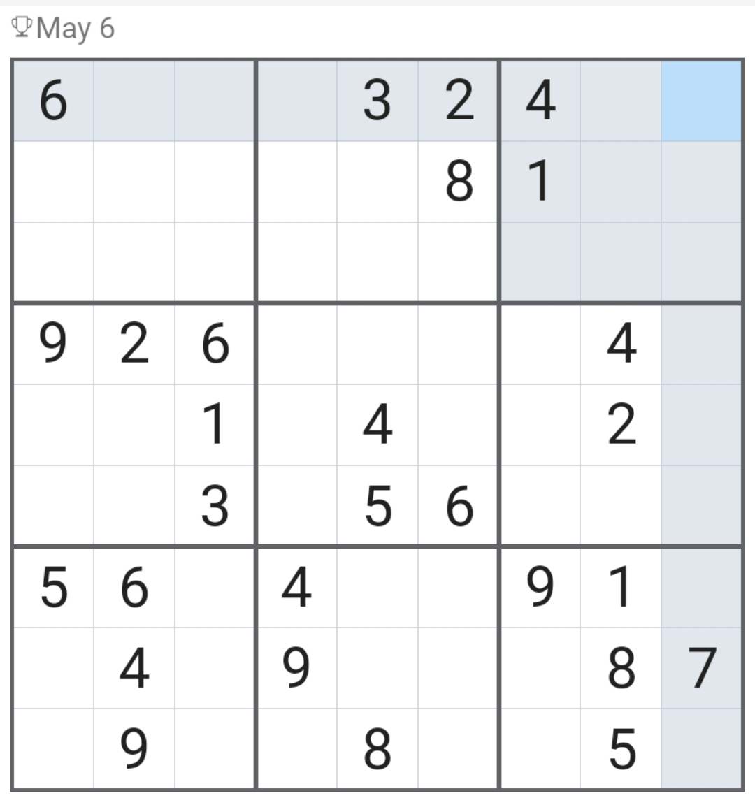 Printable Unsolved Sudoku