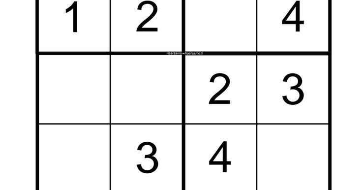 Sudoku Printables 1-4