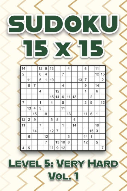 Sudoku 15 X 15 Level 5 Very Hard Vol 1 Play Sudoku