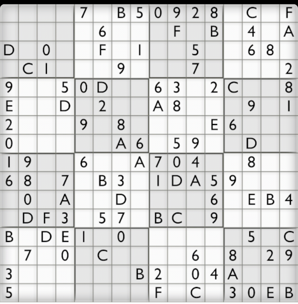 Sudoku 16 X 16 Para Imprimir Super Sudoku 16X16 Para