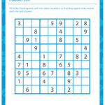 Sudoku 9 X 9 View Free Printable Math Activity JumpStart