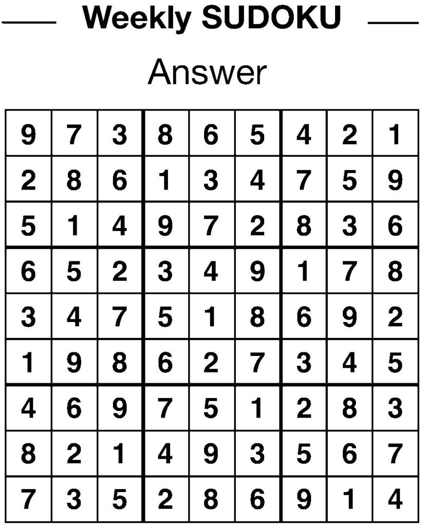 Sudoku Answers Online 3 Schoolcraft Connection