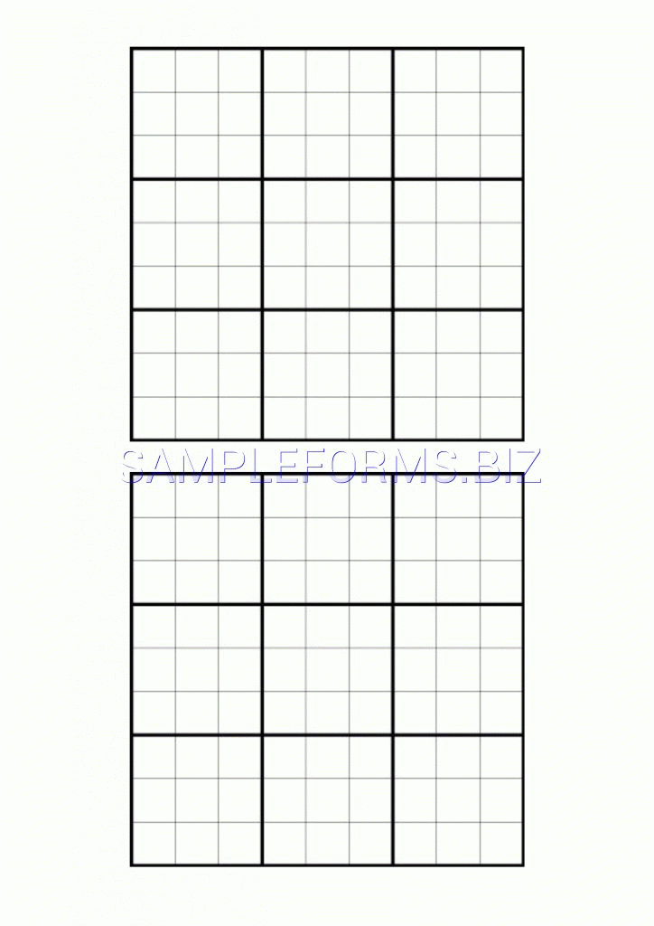 Printable Blank Sudoku Grid Pdf
