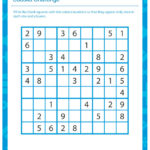 Sudoku Challenge View Fun Math Activity For 3rd Grade