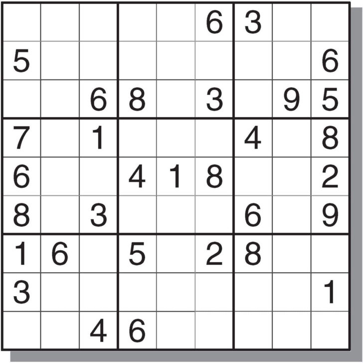 Download Free Printable Sudoku