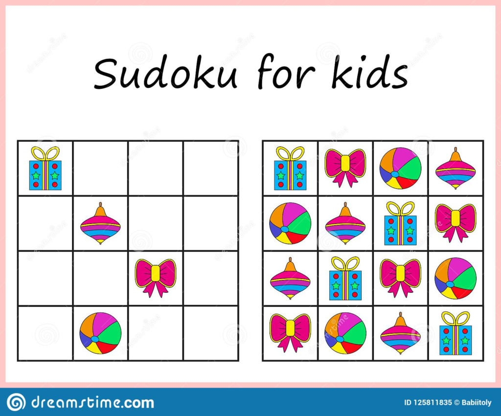 Sudoku For Kids Game For Preschool Kids Training Logic