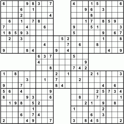 Free Printable Mega Sudoku Puzzles