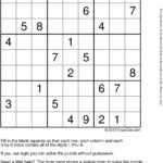 Sudoku Pdf Free Download Sudoku Printable