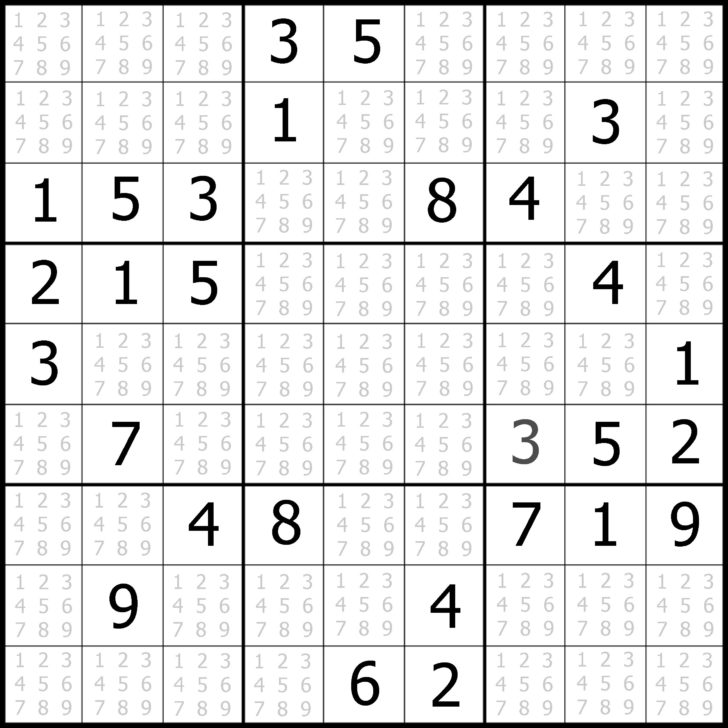 24×24 Sudoku Printable