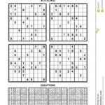 Sudoku Puzzles And Answers Pdf Printable Sudoku Puzzles