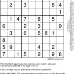 Sudoku Puzzles Printable PDF Krazydad Sudoku Printable