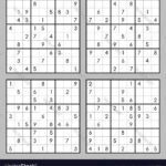 Sudoku Puzzles Royalty Free Vector Image Vectorstock