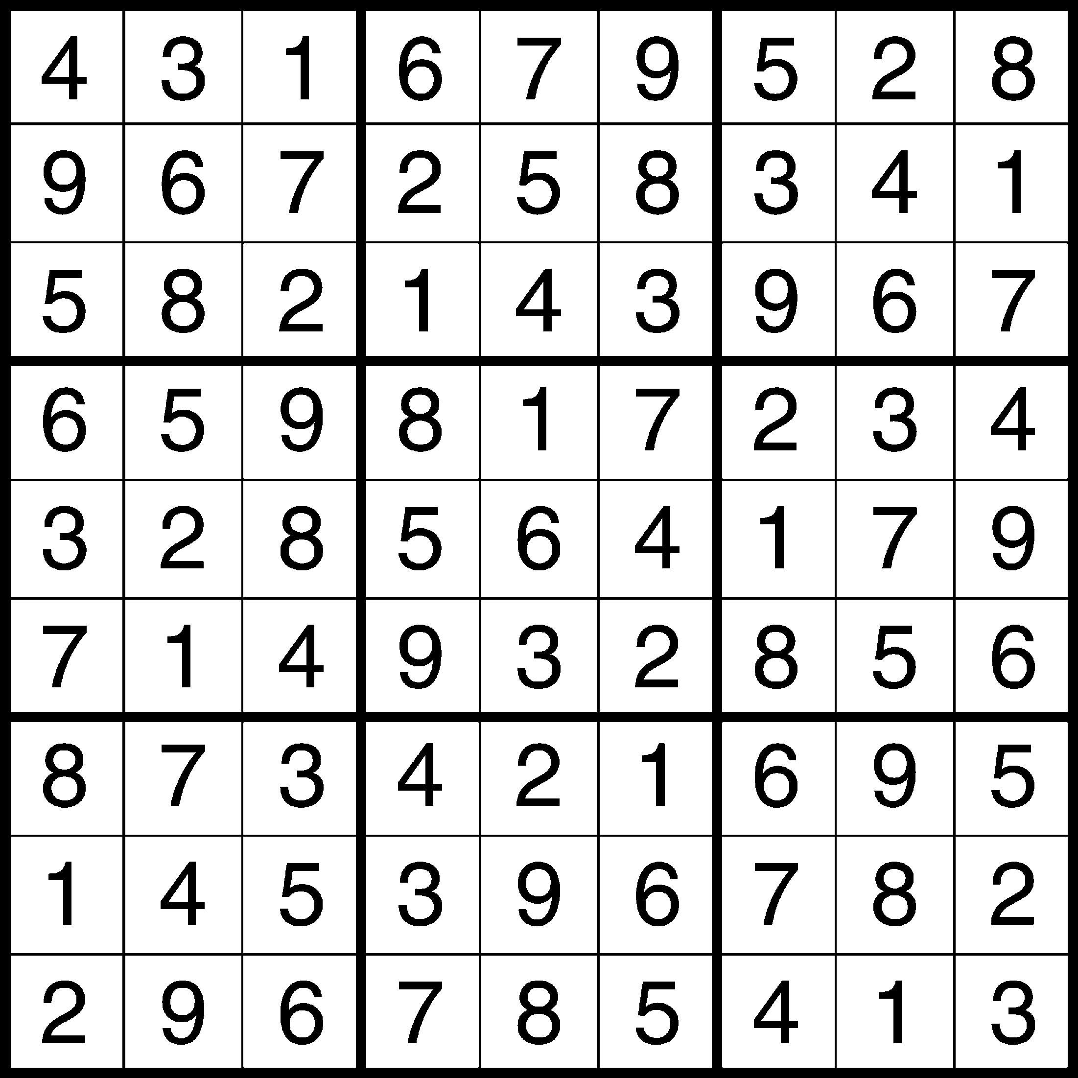 Easy Printable Sudoku With Solution