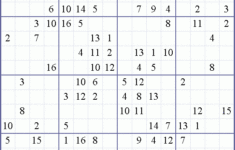 Sudoku Weekly Free Online Printable Sudoku Games 16×16