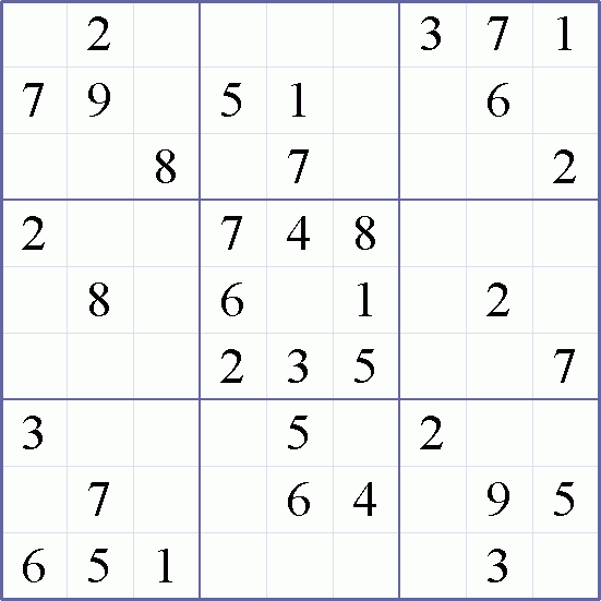 Easy 9x9 Sudoku Printable