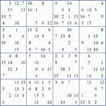 Sudoku Weekly Print This Puzzle 16x16 Easy Puzzle