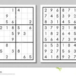 Sudoku With The Answer Vector Game Stock Vector