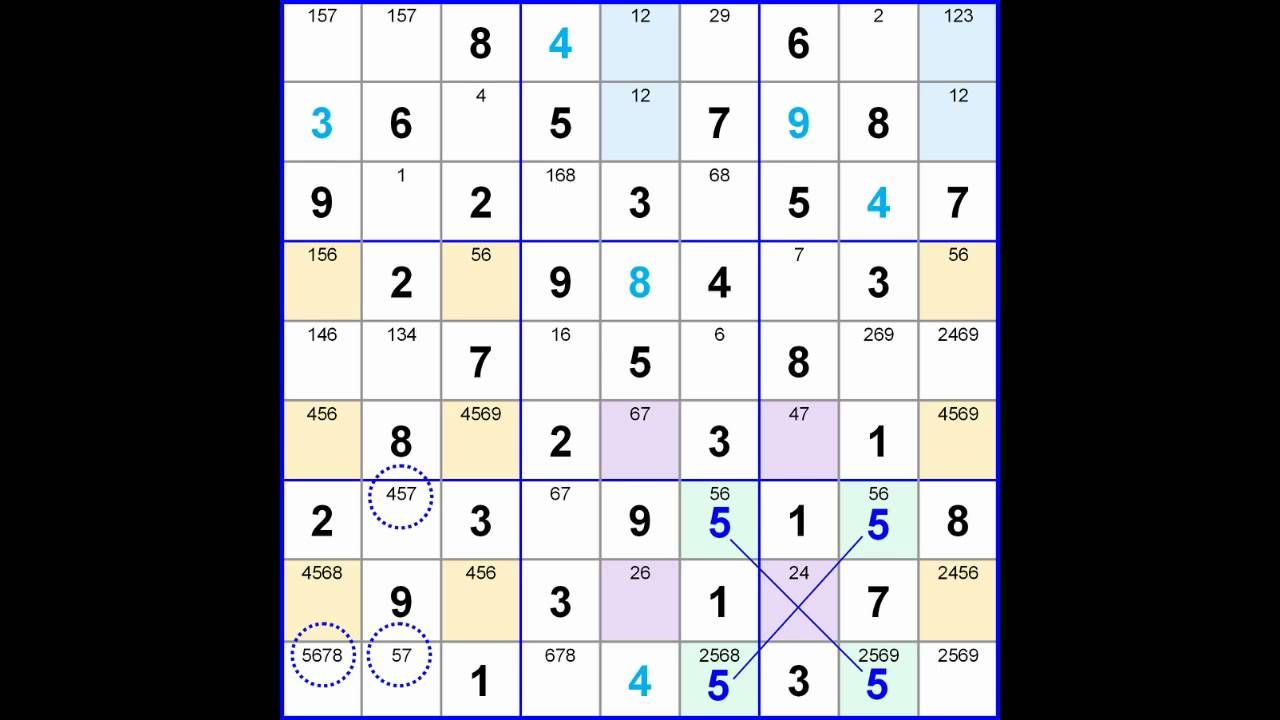 Printable Sudoku X Wing