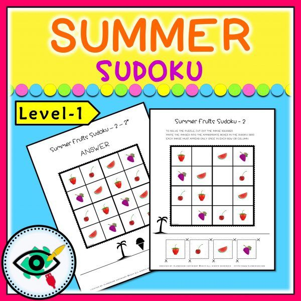 Summer Sudoku Printable