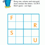 Summer Word Sudoku Easy