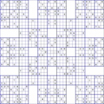 Super Samurai Sudoku 13 Grids Printable Combination