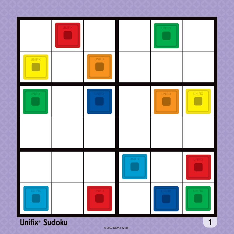 Unifix Sudoku Printable