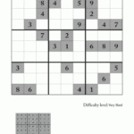 Very Hard Sudoku Puzzle To Print 1 Printable Sudoku