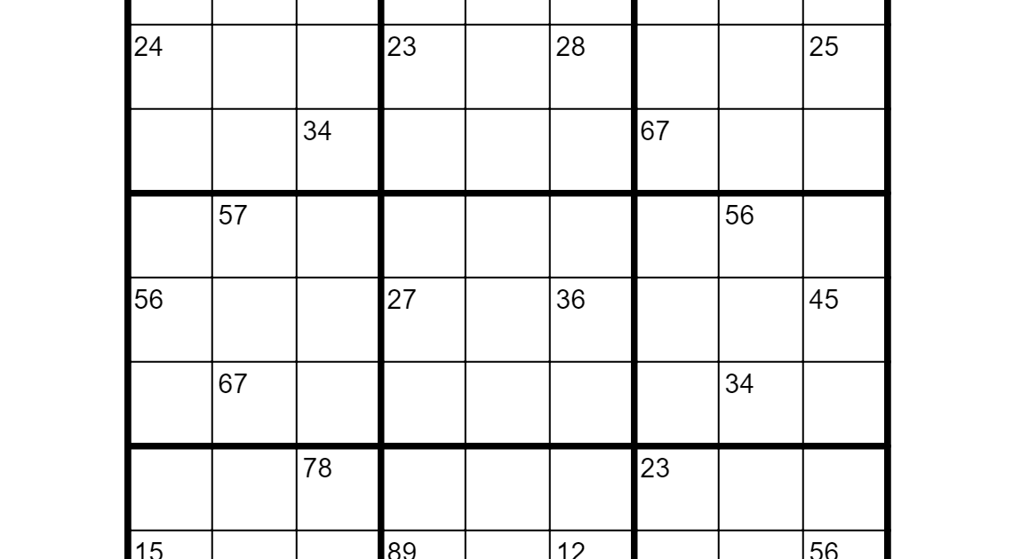 Printable Sudoku With Pencil Marks